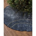 thumbnail image 2 of Grey Ombre Christmas Tree Skirt 48 Inches Large Christmas Skirt Tree, Modern Yellow Lines Abstract Art Aesthetics Tree Skirt Christmas Decorations for Fireplace Party Holidays Indoor Outdoor, 2 of 7