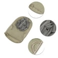 thumbnail image 3 of 1 Pc Double Side Shower Gloves Exfoliating Glove for Bathroom 8.66"x5.51" Gray, 3 of 6