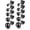 Black, variant on Cterwk 8 Pairs Ball Earrings Studs Set 316L Stainless Steel Round Ball Studs Earrings for Women Men 3mm-8mm