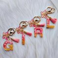 thumbnail image 3 of TRAHOO-Alphabet Initial Letter Keychains for Women Girls Tassel Butterfly Cute Keychain for Backpack School Bag, 3 of 4