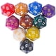 thumbnail image 1 of Juego de dados poliédricos, 10 piezas, D20, 22 mm, para juegos de mesa DND RPG MTG, 1 of 5