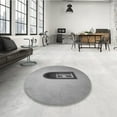 thumbnail image 3 of Ahgly Company Indoor Round Patterned Gray Cloud Gray Area Rugs, 8' Round, 3 of 6