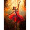 Wdftyju Chica bailando pintura al óleo por números Kits DIY pintado a mano sobre lienzo cuadros de pared Wdftyju 6bx6eb3dh0qw5cg0