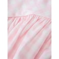 thumbnail image 5 of Women'S Summer Gingham Long Dress Corset Square Neck Lace Up Backless Casual Sundress Pink L, 5 of 9