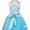 Blue, variant on iEFiEL Little Big Girls Cross Back Flower Girl Dress Wedding Tulle Birthday Party Dress
