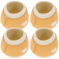 thumbnail image 4 of Shisuyan Double Layer Silicone Chair Protectors Yellow 4Pcs 1.6x1.2in, 4 of 8