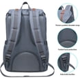thumbnail image 5 of Mochila para portátil KAUKKO al aire libre 15.6 pulgadas 5-7-gris, 5 of 5
