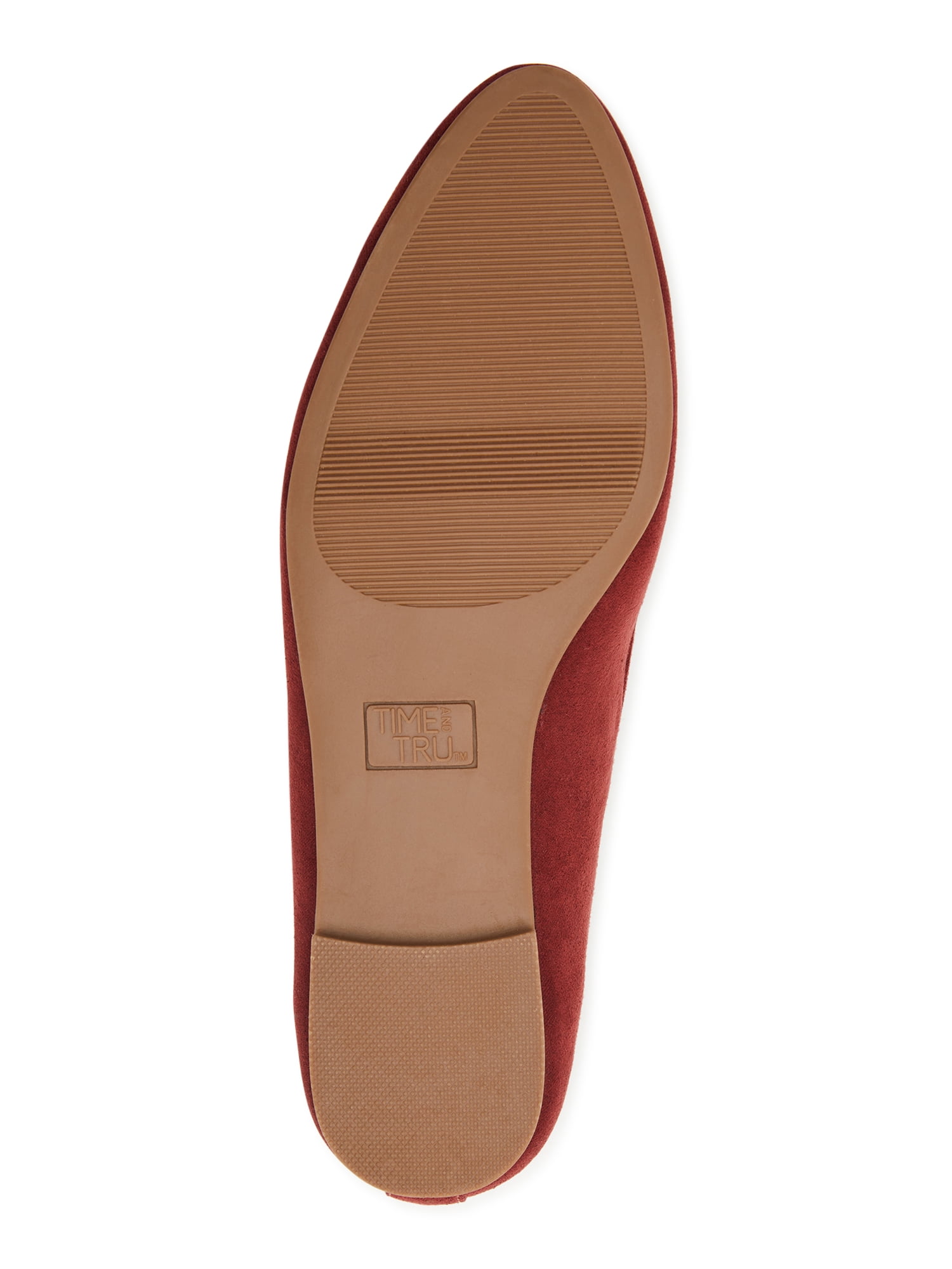 Time and Tru Women's Microfiber Ballet Flats