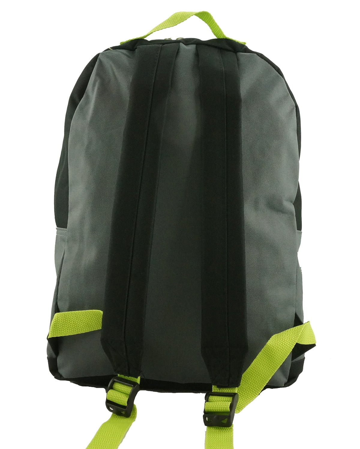 K-Cliffs Unisex 15" Lightweight School Backpack Daypack Bungee Travel Bag Kids- Adults Grey/Blk, Polyester