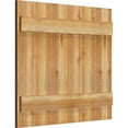 thumbnail image 2 of 32 1/4"W X 28"H Timbercraft Six 5 3/8" Boards Joined Board-N-Batten Shutters, Rough Sawn Western Red Cedar (Per Pair), 2 of 13