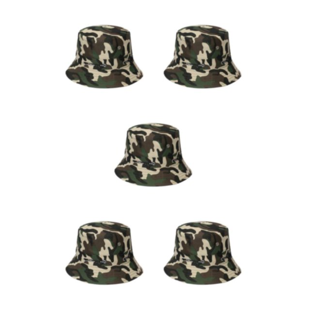 Maytalsory 1/2/3/5 Wide Application Hat For Sun Protection And Comfort Sunscreen Sunscreen Fisherman Cap Sunshade disruptive pattern6 58cm 5PCS