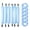 Blue, variant on Riousery 6PCS Heatless Hair Curler Set, Lazy Foam Rollers with Button Design, Big Wavy Curling Tube for All Hair Types, Gentle Styling Tool for Women and Girls, Black (1.18x9.44 inches / 3x24 cm)
