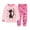 A15-Pink, variant on Hessimy Toddler Boys Girls Spring Summer Cute Cartoon Print 2Pcs Long Sleeve Sleepwear Pajamas(Black,1-2 Years)