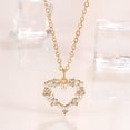 thumbnail image 3 of Collares con colgante de perlas en forma de corazón calado a la moda para mujer, gargantilla de cadena de clavícula, collar para niña TUNC  Sencillez, 3 of 5