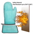 thumbnail image 5 of KLL Blue And Turquoise Pattern Oven Mitts and Pot Holders 2pcs Sets for Kitchen, Oven Mitt Heat Resistant 536°F, Oven Gloves for Kitchen,Cooking and Baking, 5 of 7