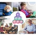 thumbnail image 3 of Pumpkin/Grape Shape Mini Pop Fidget Toy, Push Pop Bubble Fidget Sensory Dimple Toy, Silicone Popular It Bubble Gadgets Special Needs Stress Reliever, Extrusion Bubble Sensory Fidgets (Grape 03), 3 of 6
