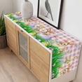 thumbnail image 4 of Easter Bunny Table Runner - 120 Inch Long, Kitchen Dining Table Runner Dresser Scarves, Spring Easter Eggs Floral Pink Plaid Farmhouse Decor for Coffee Tables Wedding Party Banquet, 4 of 8