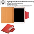 thumbnail image 2 of Allytech Case for Apple iPad 6th 5th Gen/ iPad Air 1 2, Multi Angle Stand Document Pocket Business Type Folio Flip Auto Sleep Wake Shockproof Case Cover Compatible with Keyboard, Red, 2 of 5