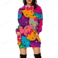 thumbnail image 3 of Sudadera de gran tamaño para mujer, con estampado de HELLO KITTY, cuello redondo, manga larga, jerséis de dibujos animados, ropa informal para mujer, otoño y primavera, ajustada, 3 of 5