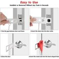 thumbnail image 4 of Cerradura de puerta portátil Rojo Verde Seguridad y privacidad, 4 of 5