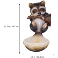 thumbnail image 4 of Bird Food Feeding Container Bird Feeding Tool Raccoon Design Bird Feeder Birds Food Feeder for Outdoor Garden, 4 of 8