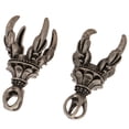 thumbnail image 2 of hombres góticos antiguos plata arte punk garra colgante para collar, 2 of 8