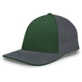 thumbnail image 2 of Pacific Headwear Trucker Flexfit Cap 404M Dark Green/Graphite/Graphite L/Xl, 2 of 2