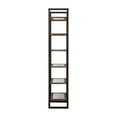 thumbnail image 4 of Uttermost Olwyn 6-Shelf Iron and Glass Bookcase in Driftwood and Aged Steel, 4 of 7