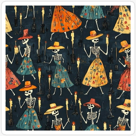 Souls Dance For Day Of The Dead Sticker Kir-1914