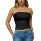 thumbnail image 3 of Blusa informal de verano sin tirantes de color liso para mujer, 3 piezas, de poliéster, 3 of 8