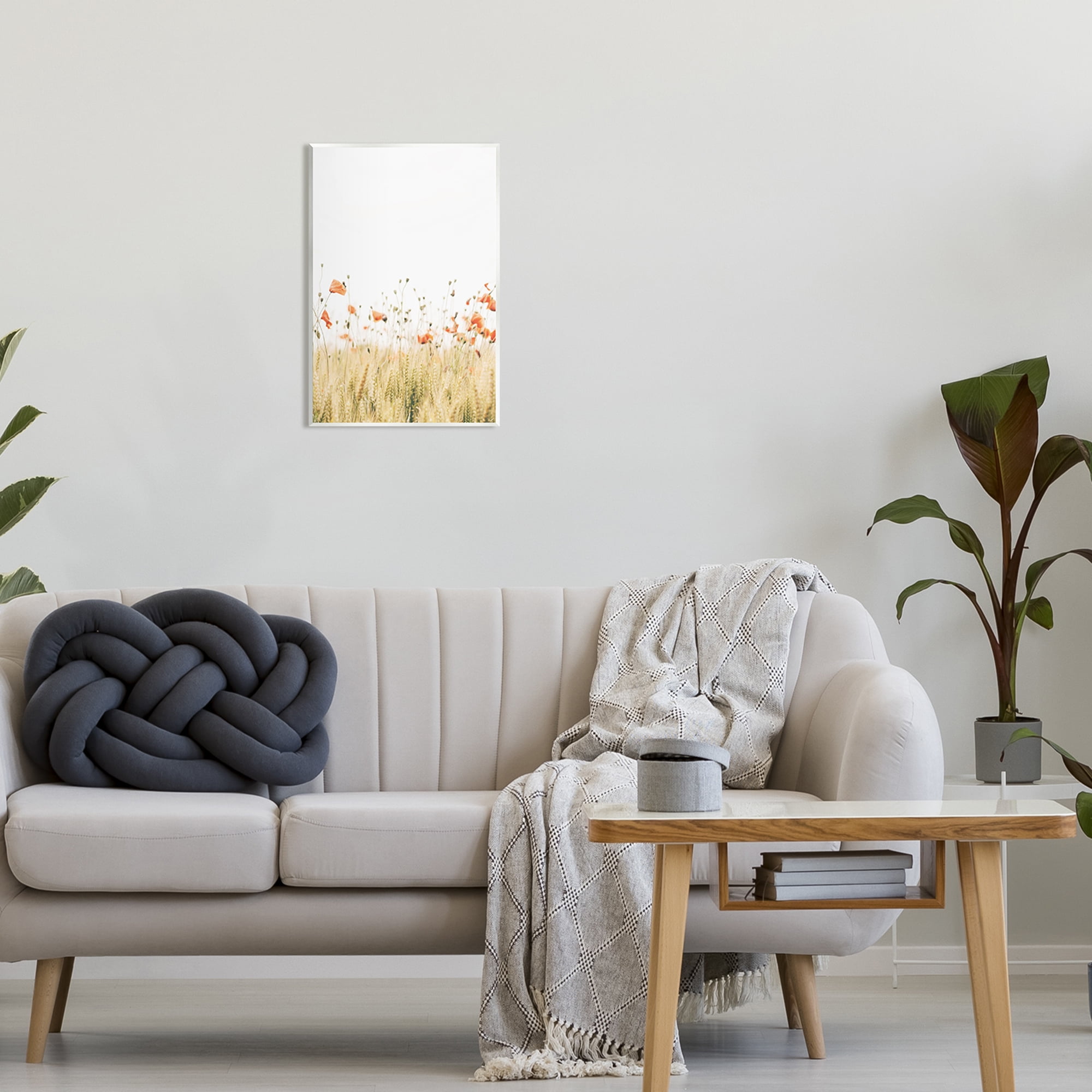 Stupell Industries Rural Poppy Meadow Botanical & Floral Photography Unframed Art Print Wall Art, 13 x 19