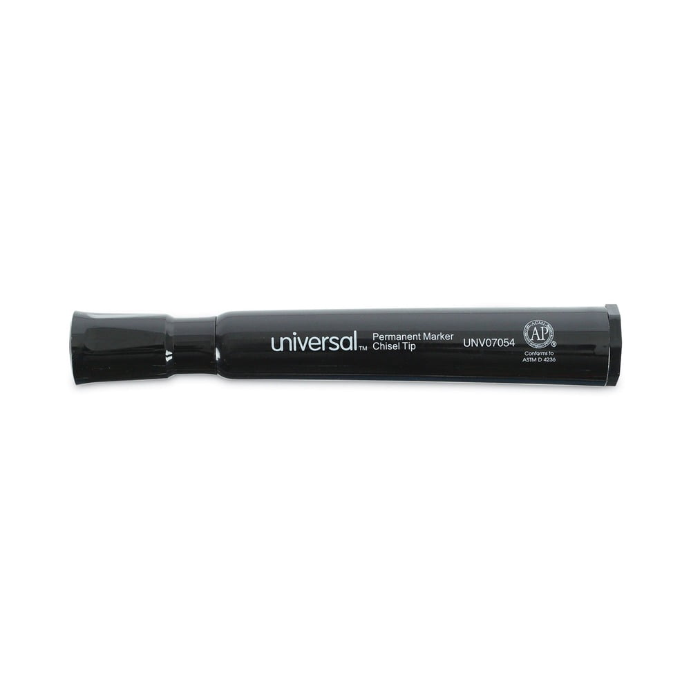 Broad Chisel Tip Permanent Marker Value Pack - Black (60/Pack)