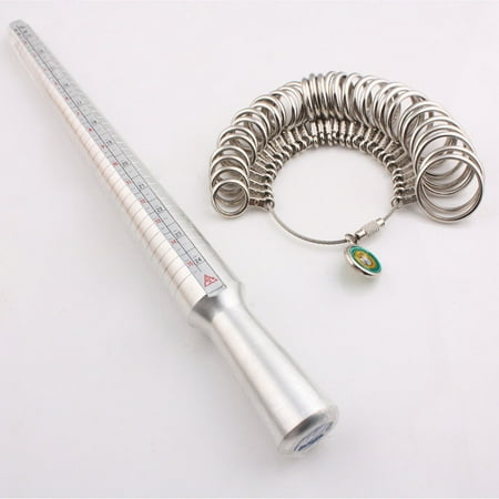 sizer calibreur baguier mandrel anneaux contever bagues outil mesurer doigt acier