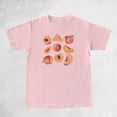 thumbnail image 4 of T-Shirts Graphiques Imprimés Pêches Femmes Mignons Cottagecore Esthétique T-Shirts Manches Courtes Rétro Grunge Hauts Vêtements, 4 of 11
