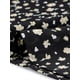 thumbnail image 5 of Vestido de mujer con fruncido, escote cuadrado, dobladillo con volantes y estampado floral en negro, 5 of 6
