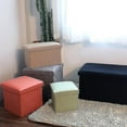 thumbnail image 2 of Boîte de Rangement Capacité de Charge Élevée Pliable en Tissu Ottoman de Rangement Polyvalent Cube Siège pour la Maison Qinhai, 2 of 5