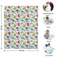 thumbnail image 4 of Colorful Dinosaurs Birthday Text Pattern Blanket,Comfortable Soft Lamb Wool Throw Blanket,All Season,Warm Lightweight Blankets for Sofa Bed Couch Living Room Chair,30"x40", 4 of 4