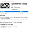 thumbnail image 2 of Auxiliary Fan Assembly - Compatible with 2010 - 2015 Toyota Prius 1.8L 4-Cylinder 2011 2012 2013 2014, 2 of 2