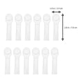 thumbnail image 2 of RENACLIPY 12Pcs Portable Toothbrush Head Caps ABS Dustproof for Business Trip, 2 of 8