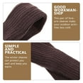 thumbnail image 7 of WHAMVOX 1 Pair Warm Keeping Oversleeves Knitting Long Cuff Forearm Guard Winter Cotton Sleeves for Riding Fishing Driving Khaki, 7 of 7