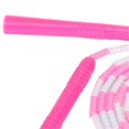 thumbnail image 2 of Corde à sauter souple rose réglable en plastique perlé, maintien de la forme, pour hommes, femmes et enfants, 2 of 4