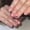 JML339 (glue type), variant on 2025 new Christmas nail piece red French glitter lights on, wearing armor 24 pieces removable fake nails
