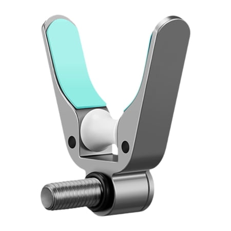colaxi Fishing Rod Holder Aluminum Alloy Bracket Head Grip Your Rod Design Silicone Protection Easy Replacement Fishing Accessories Suitable for Gray