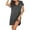 Dark Gray, variant on ZZwxWA Nightgowns for Women Button Down Sleepshirt Short Sleeve Nightshirt Dresses Boyfriend Pajamas V Neck Nightdress Sleepshirt Loungwear