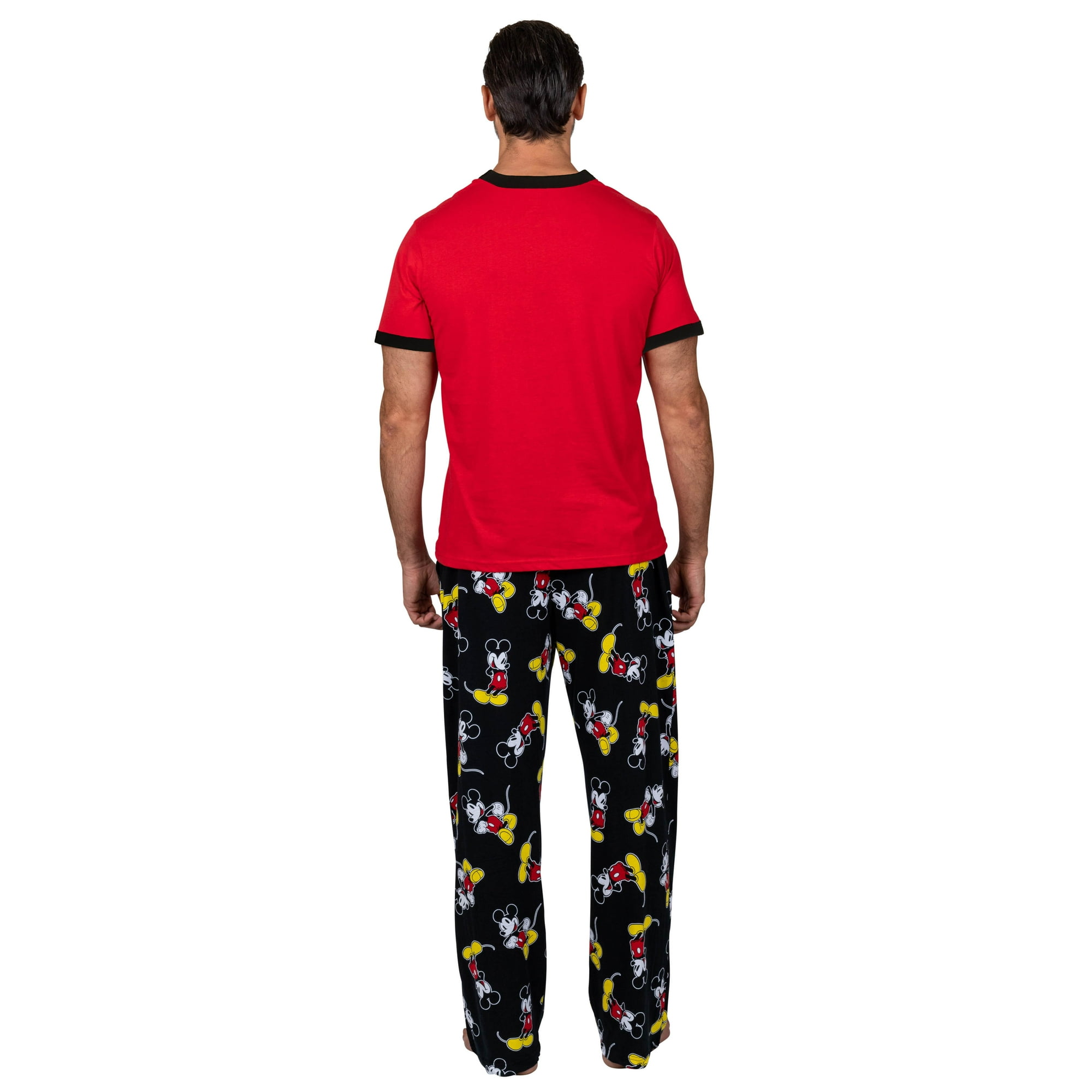 Disney Men s Pajama Mickey Fun Tee And Lounge Pants Sleepwear Other