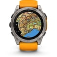thumbnail image 2 of Garmin, monitor deportivo, fenix 8, 51mm, AMOLED,Sapphire, Orange, 2 of 8