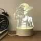 thumbnail image 1 of Luz de noche LED 3D Anime One Piece Roronoa Zoro, Luffy Nico, Barco Pirata, figuras, modelo, lámpara de mesa, decoración de escritorio, regalo de vacaciones, 1 of 5