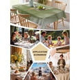 thumbnail image 5 of Sage Green Marble Table Cloth, Modern Ombre Abstract Ink Painting Art Waterproof Tablecloth for Square Tables, Reusable Washable Fabric Table Cover for Restaurant Kitchen Dining Tables 54"x54", 5 of 6