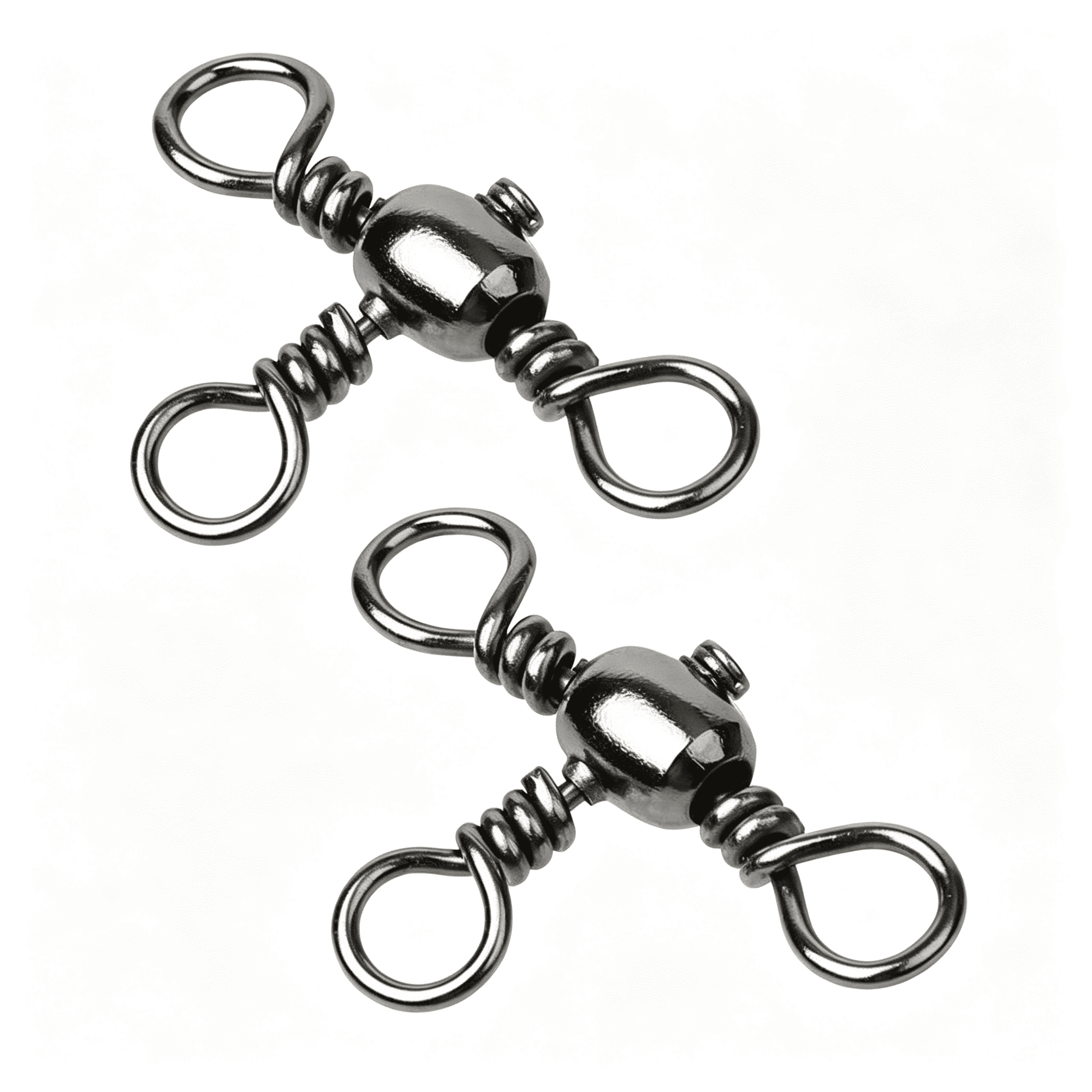 BESTSKY Stainless 3Way Swivel Fishing Crossline Swivels 3 Way Rigs Saltwater Freshwater Drifting Trolling Fishing Tackle Connector for Spoons Minnow Baits