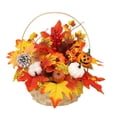 thumbnail image 1 of Inteprter Guirnalda de calabaza, simulación falsa, hojas de arce vegetales, colgador de pared, cesta de bambú, decoraciones, guirnalda, accesorios de Kits de decoración para fiestas Tipo 1 Inteprter HA069480-01, 1 of 6